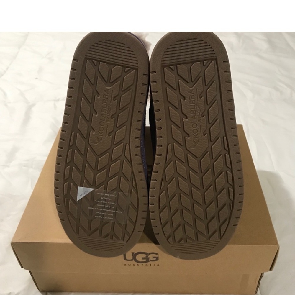 😍 UGG Purple Suede cozy Boots with Fur Trim - Picture 4 of 4